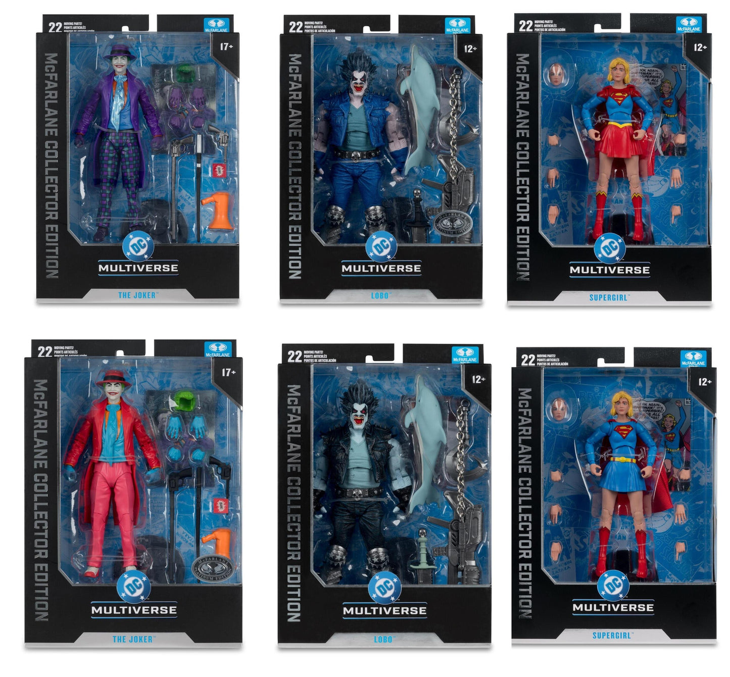 DC McFarlane Collector Edition 7 Inch Action Figure Wave 14 - Set of 6
