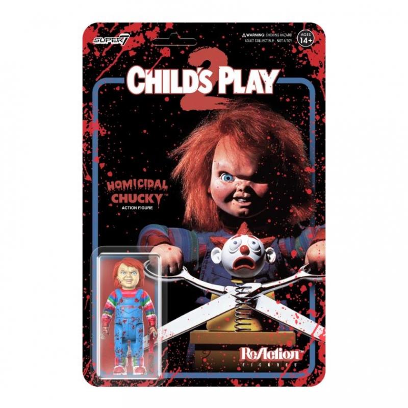 Childs Play 2 ReAction Action Figure - Homicidal Chucky (Blood Splatter)