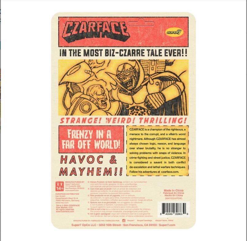 Czarface ReAction Action Figure Wave 1 - Czarface (Orange & Black)