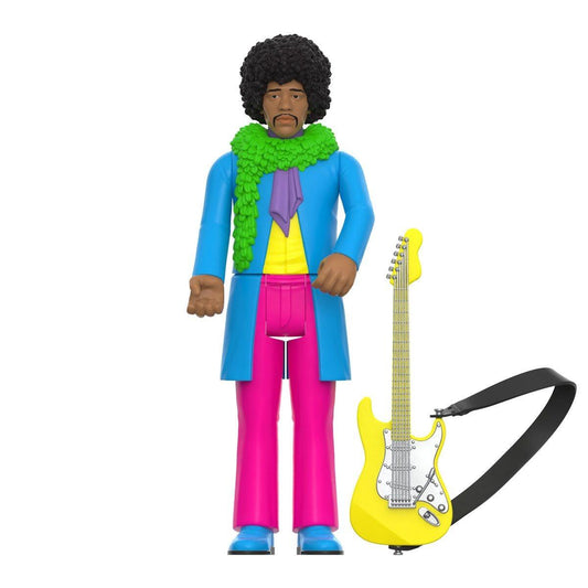 Jimi Hendrix Are You Experienced ReAction Action Figure Wave 1 - Jimi Hendrix (Black Light)