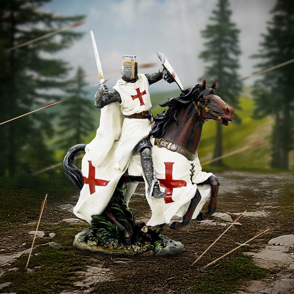Nemesis Now Templar Knight 5 Inch Resin Collectible Figurine - Take To Your Steed