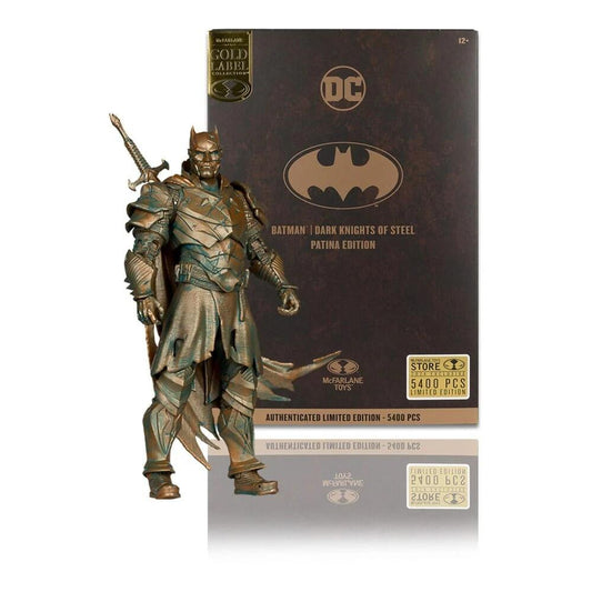 DC Multiverse 7 Inch Action Figure - Batman (Dark Knights of Steel) (Patina Edition)