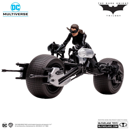 DC Multiverse 7 Inch Action Figure - Catwoman & Batpod (The Dark Knight Rises) (Gold Label)