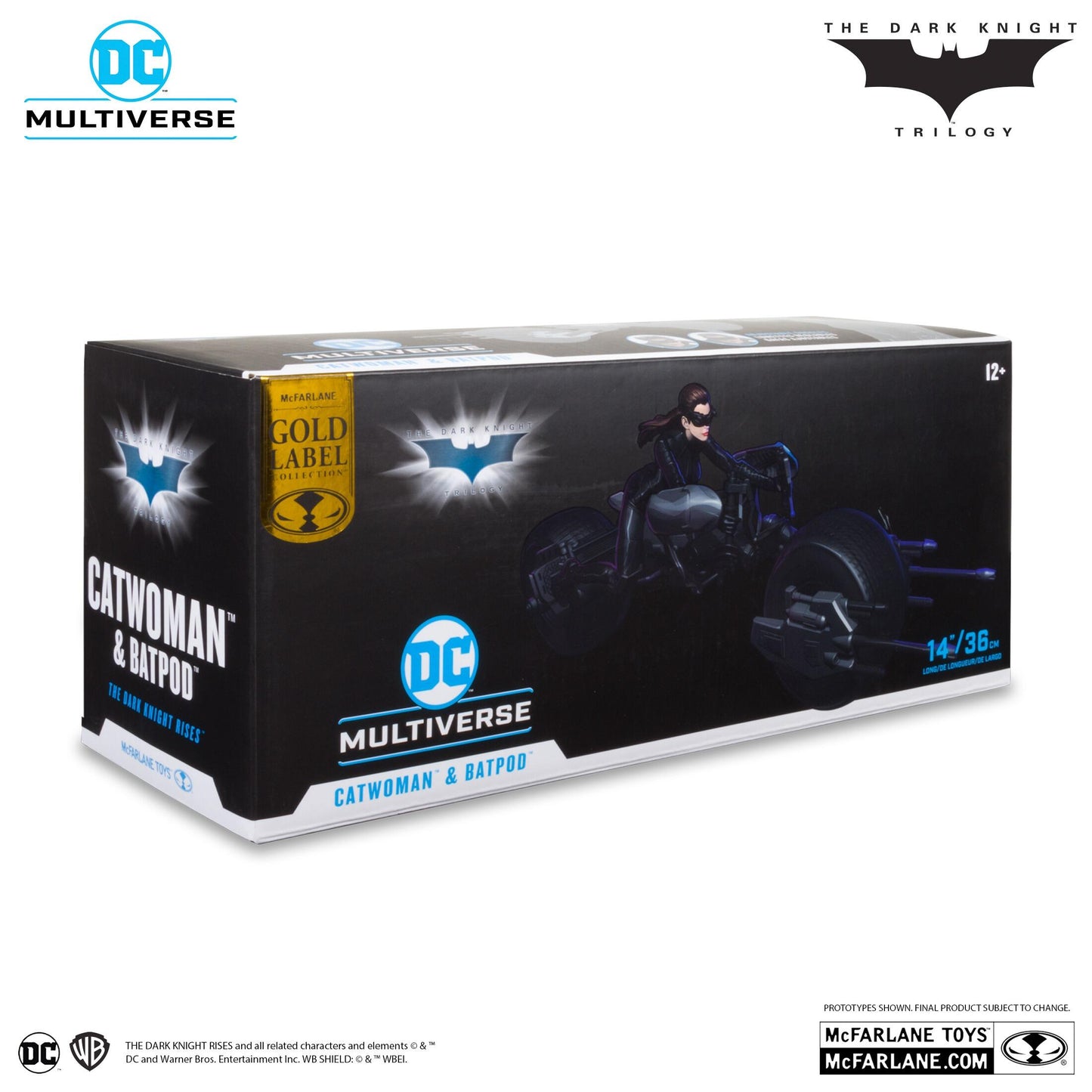 DC Multiverse 7 Inch Action Figure - Catwoman & Batpod (The Dark Knight Rises) (Gold Label)