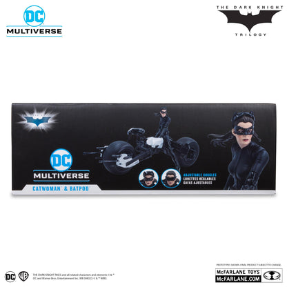 DC Multiverse 7 Inch Action Figure - Catwoman & Batpod (The Dark Knight Rises) (Gold Label)