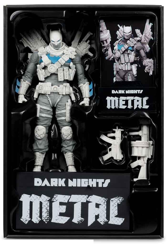 DC Multiverse 7 Inch Action Figure - The Grim Knight (B&W Accent Edition)