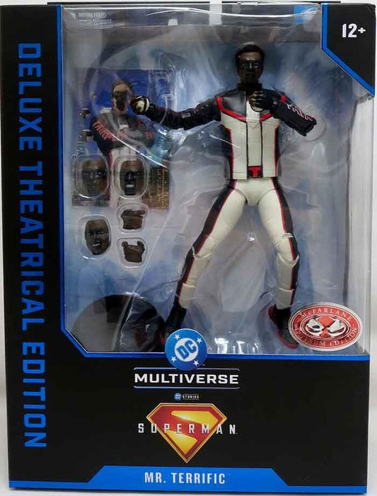 DC Multiverse 7 Inch Deluxe Theatrical Action Figure Wave 1 - Mr Terrific (Platinum Edition)
