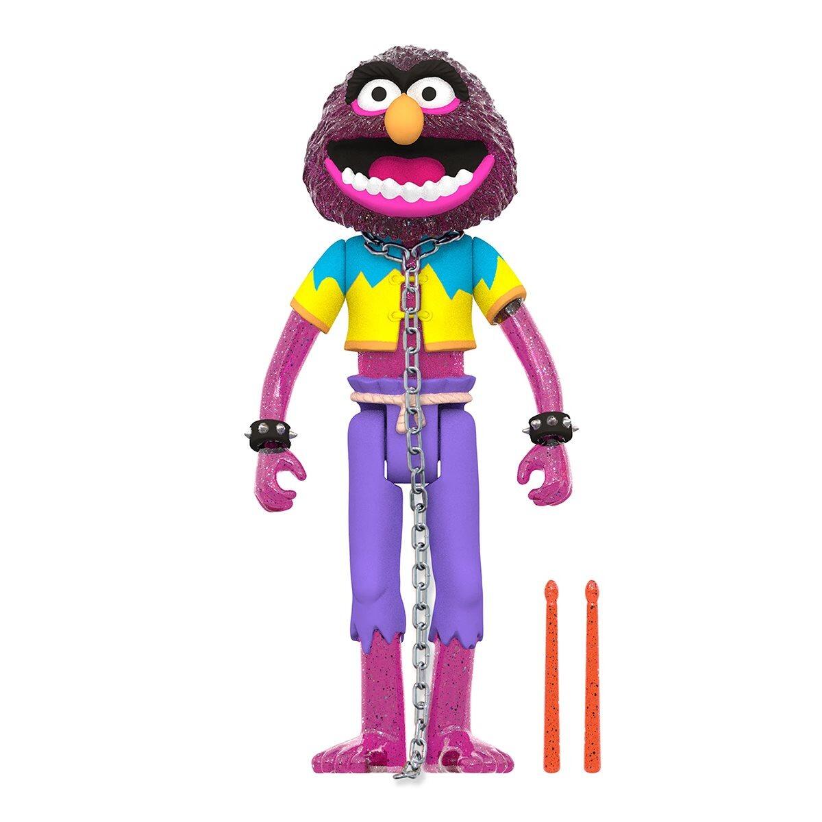 The Muppets Electric Mayhem Band Reaction Action Figure - Animal (Glitter)