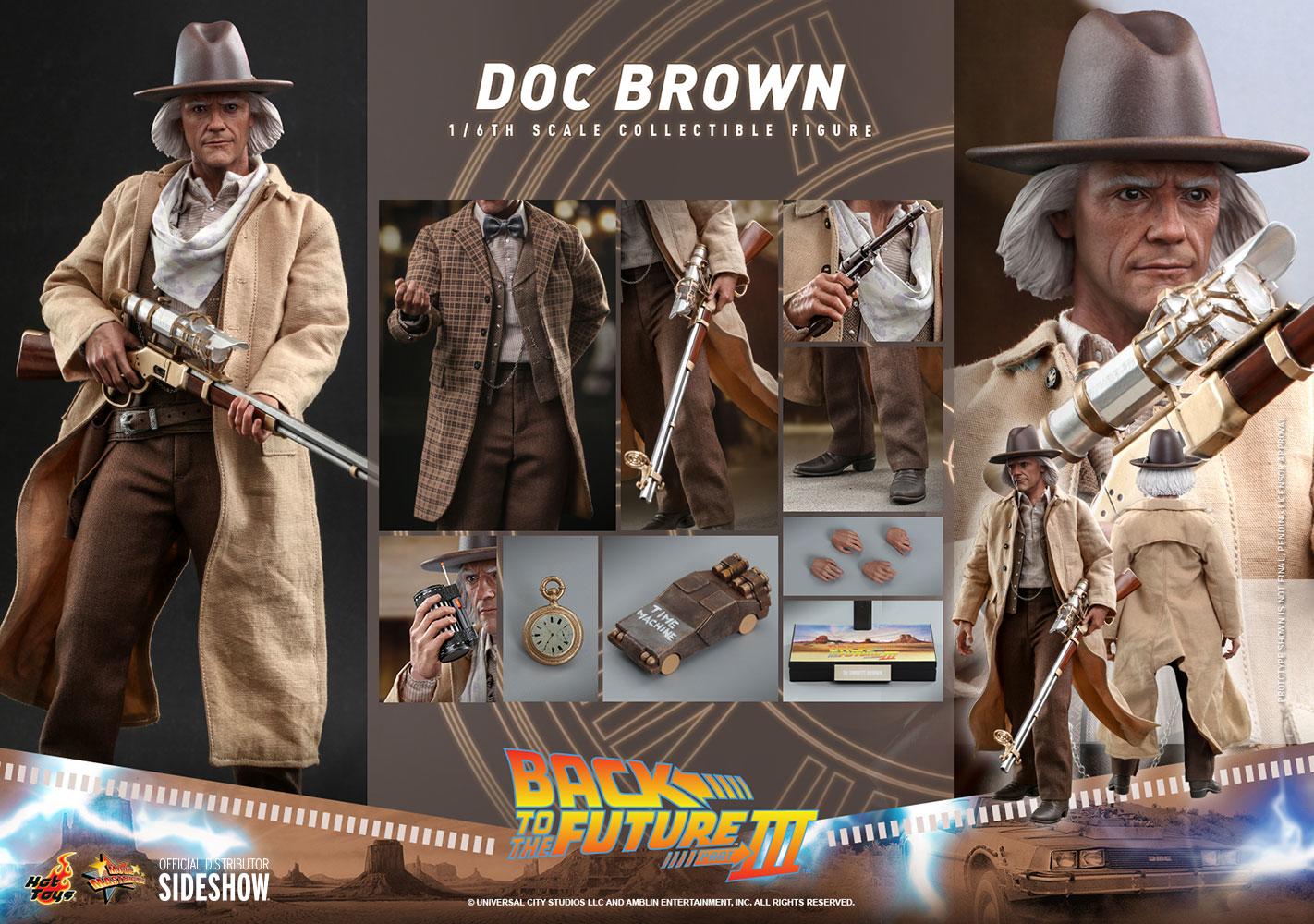 Doc Brown - Back To The Future III Hot Toys Collectibles 1/6 Scale Action Figure