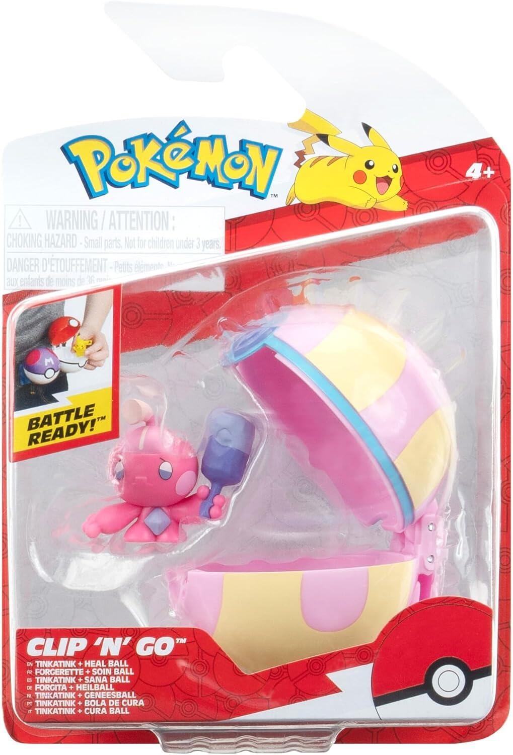 Pokémon Clip N Go Battle Figure Wave 18 - Tinkatink With Heal Ball