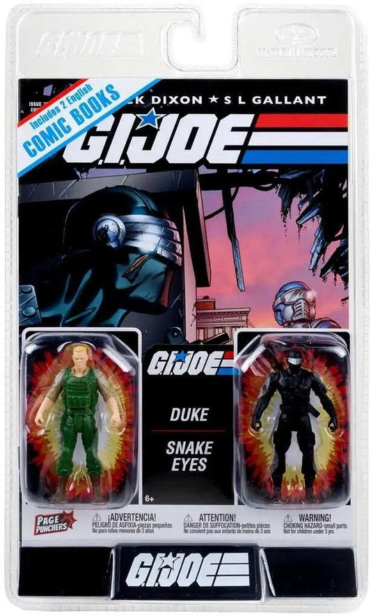 G.I. Joe Page Punchers 3 Inch Action Figure 2-pack - Duke & Snake Eyes