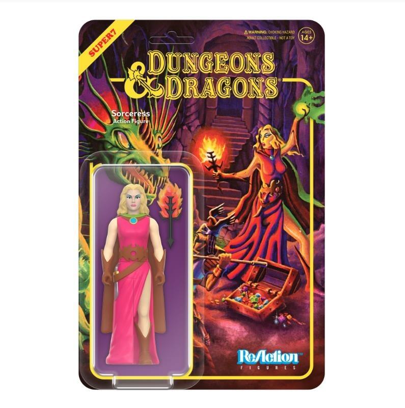 DUNGEONS & DRAGONS REACTION ACTION FIGURE W1 -SORCERESS BASIC SET