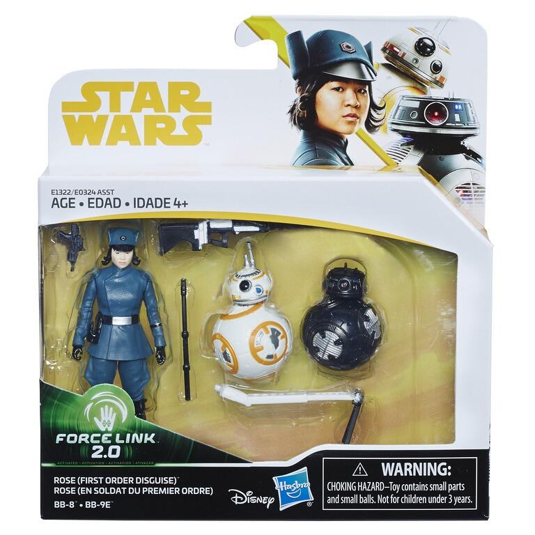 Star Wars Force Link 2.0 Action Figure - Rose (First Order Disguise) + BB-8