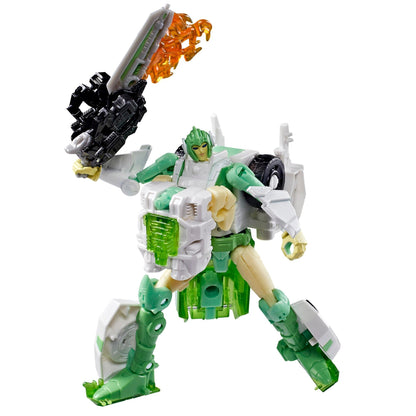 Transformers War for Cybertron: Siege Voyager Class Action Figure - Greenlight & Dazzlestrike (Re-Run)