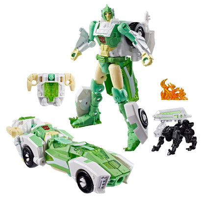 Transformers War for Cybertron: Siege Voyager Class Action Figure - Greenlight & Dazzlestrike (Re-Run)