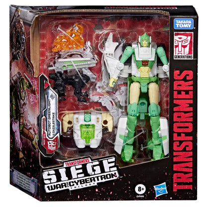 Transformers War for Cybertron: Siege Voyager Class Action Figure - Greenlight & Dazzlestrike (Re-Run)