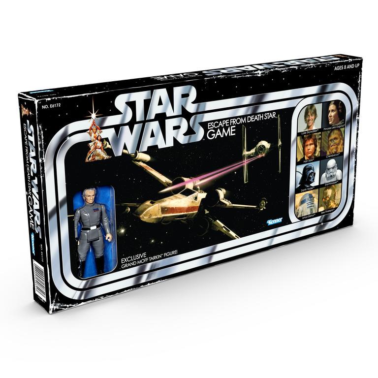 Star Wars Retro Action Figure Board Game - Death Star Escape with Grand Moff Tarkin Action Figure