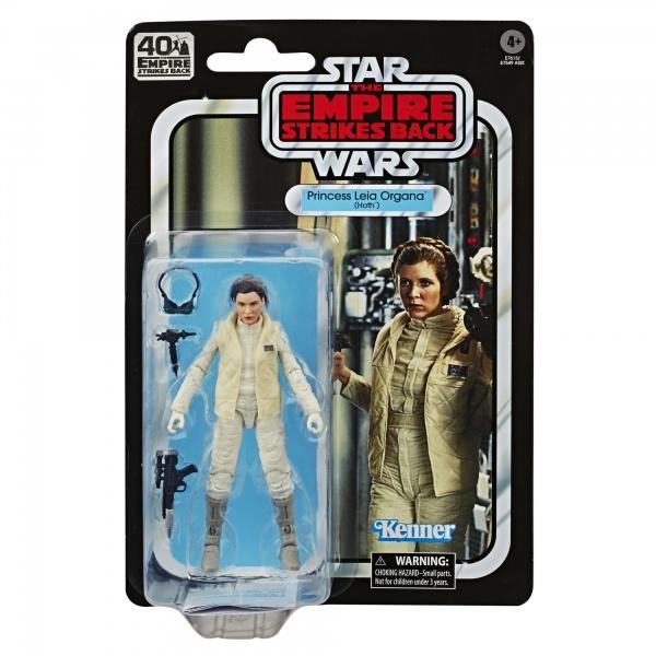 Star Wars 40th Anniversary Black Series 6 Inch Action Figure Wave 3 - Princess Leia (Hoth)