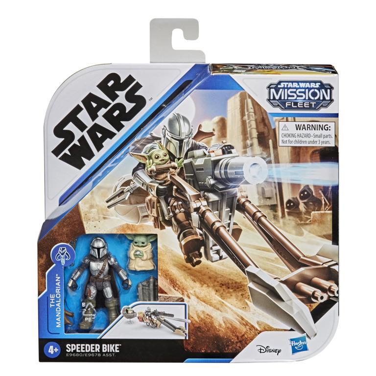 Star Wars Mission Fleet Expedition Class Action Figure - The Mandalorian & The Child with Speeder Bike -  Battle for the Bounty