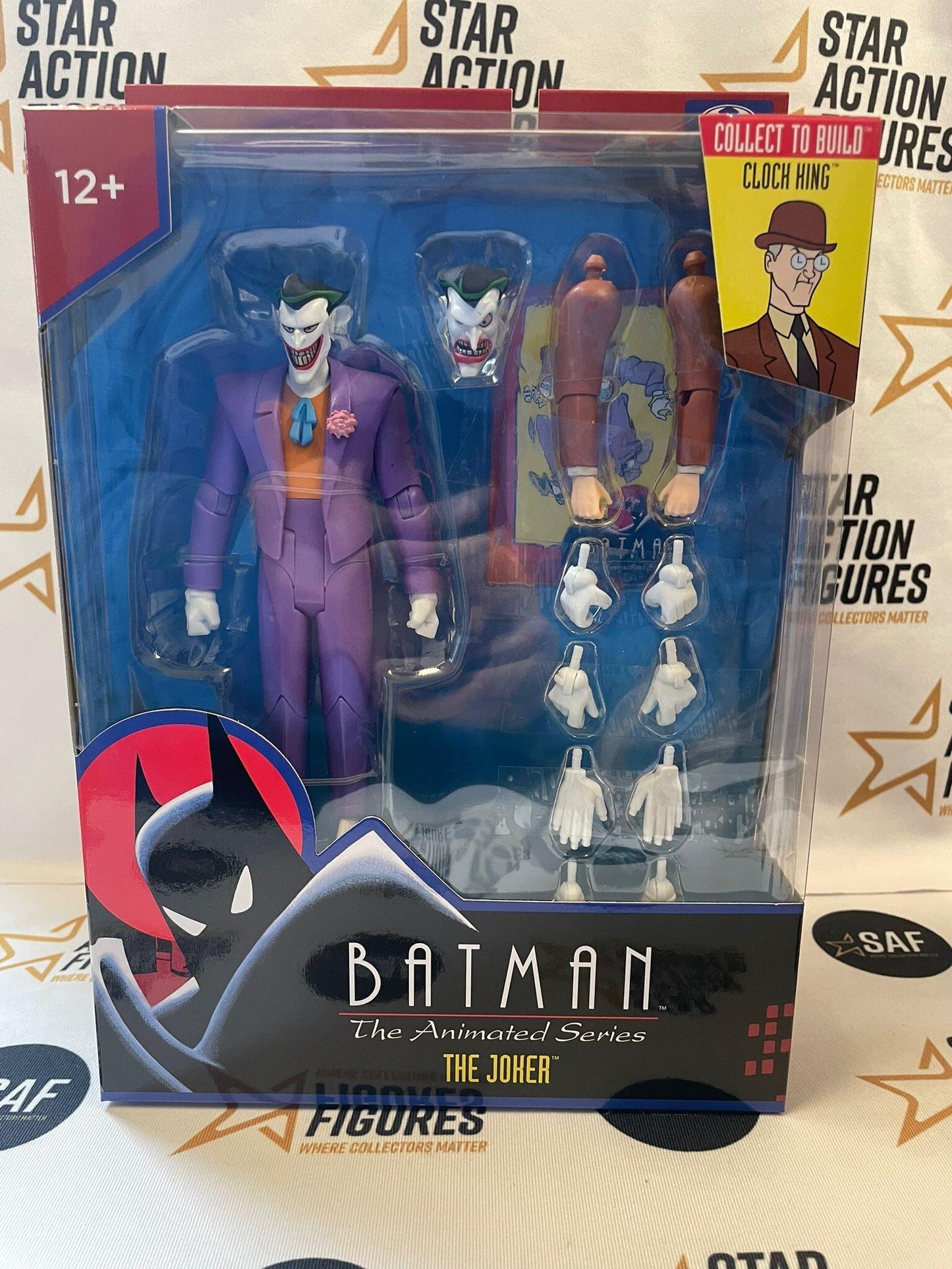 DC Direct: Batman The Animated Series 6inch Action Figure Build-A Wave 7 - The Joker (Clock King BAF)