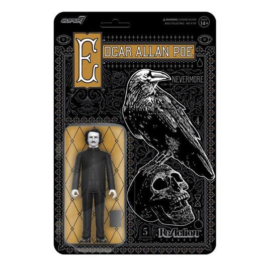 Edgar Allen Poe Reaction Action Figure - Edgar Allen Poe (Greyscale)