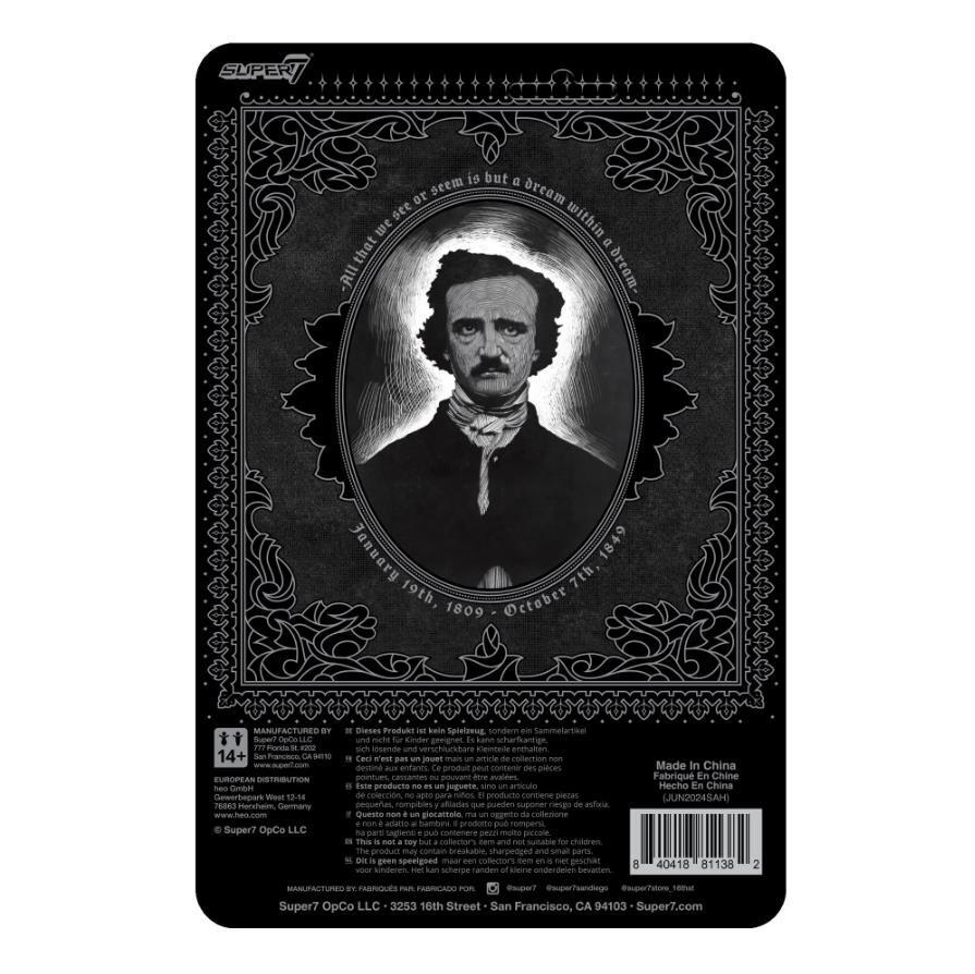 Edgar Allen Poe Reaction Action Figure - Edgar Allen Poe (Greyscale)