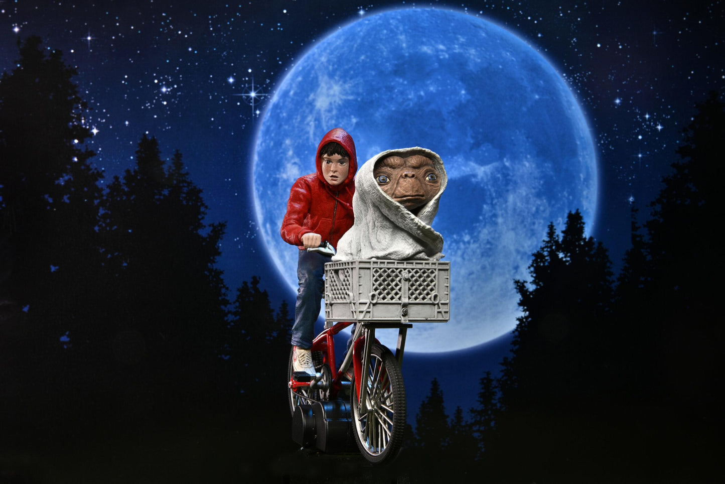 E.T. 40th Anniversary Ultimate 7 Inch Scale Action Figure - Elliot and E.T. with Bicycle