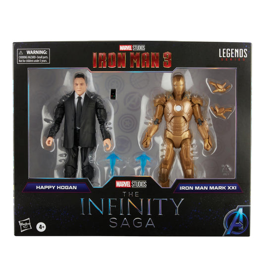 Marvel Legends Infinity Saga Action Figure - Happy Hogan & Iron Man Mark XXI