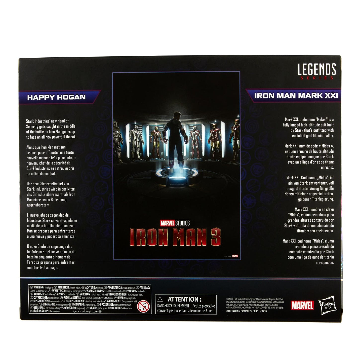 Marvel Legends Infinity Saga Action Figure - Happy Hogan & Iron Man Mark XXI