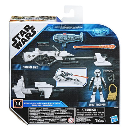 Star Wars Mission Fleet Action Figure - Scout Trooper with Speeder Bike