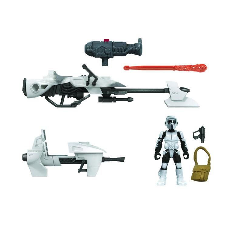 Star Wars Mission Fleet Action Figure - Scout Trooper with Speeder Bike
