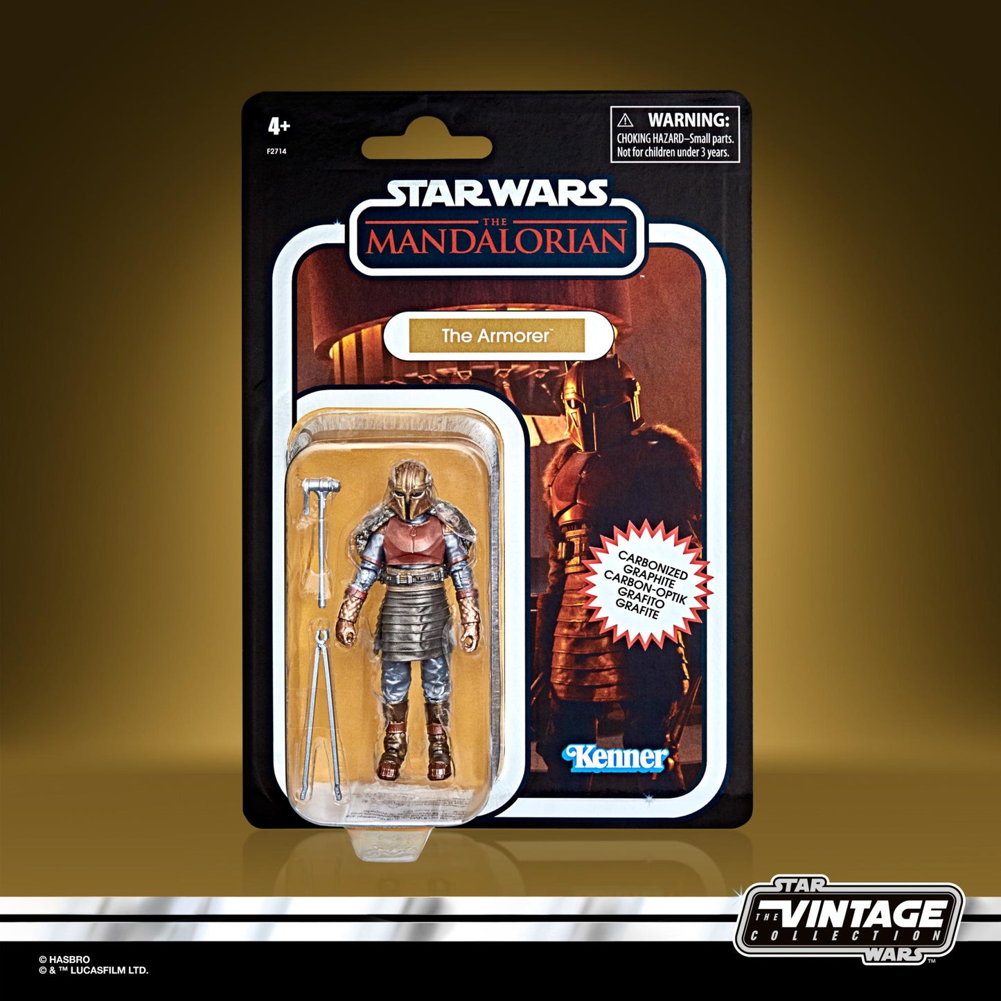 Star Wars The Vintage Carbon Collection Exclusive 3.75-Inch Action Figure Wave 2 - Armorer (Carbonized)