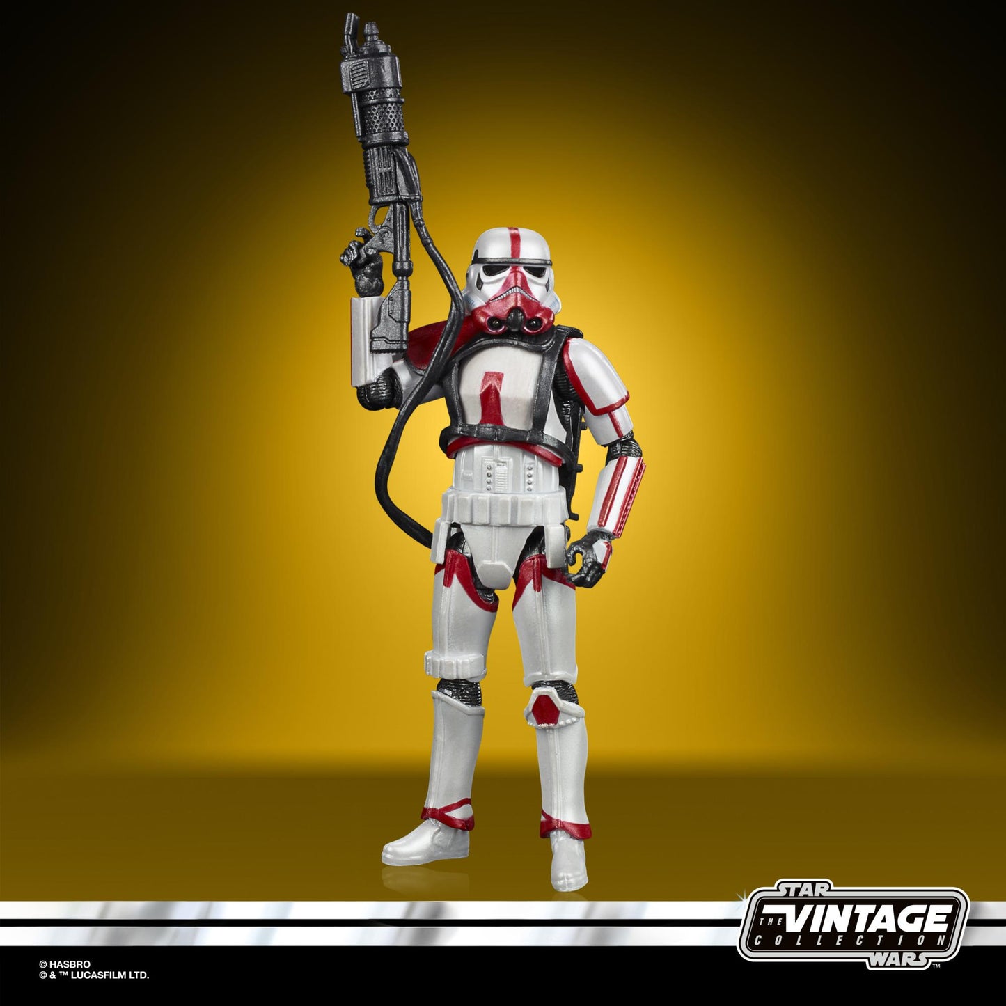 Star Wars The Vintage Carbon Collection Exclusive 3.75-Inch Action Figure Wave 2 - Incinerator Trooper (Carbonized)