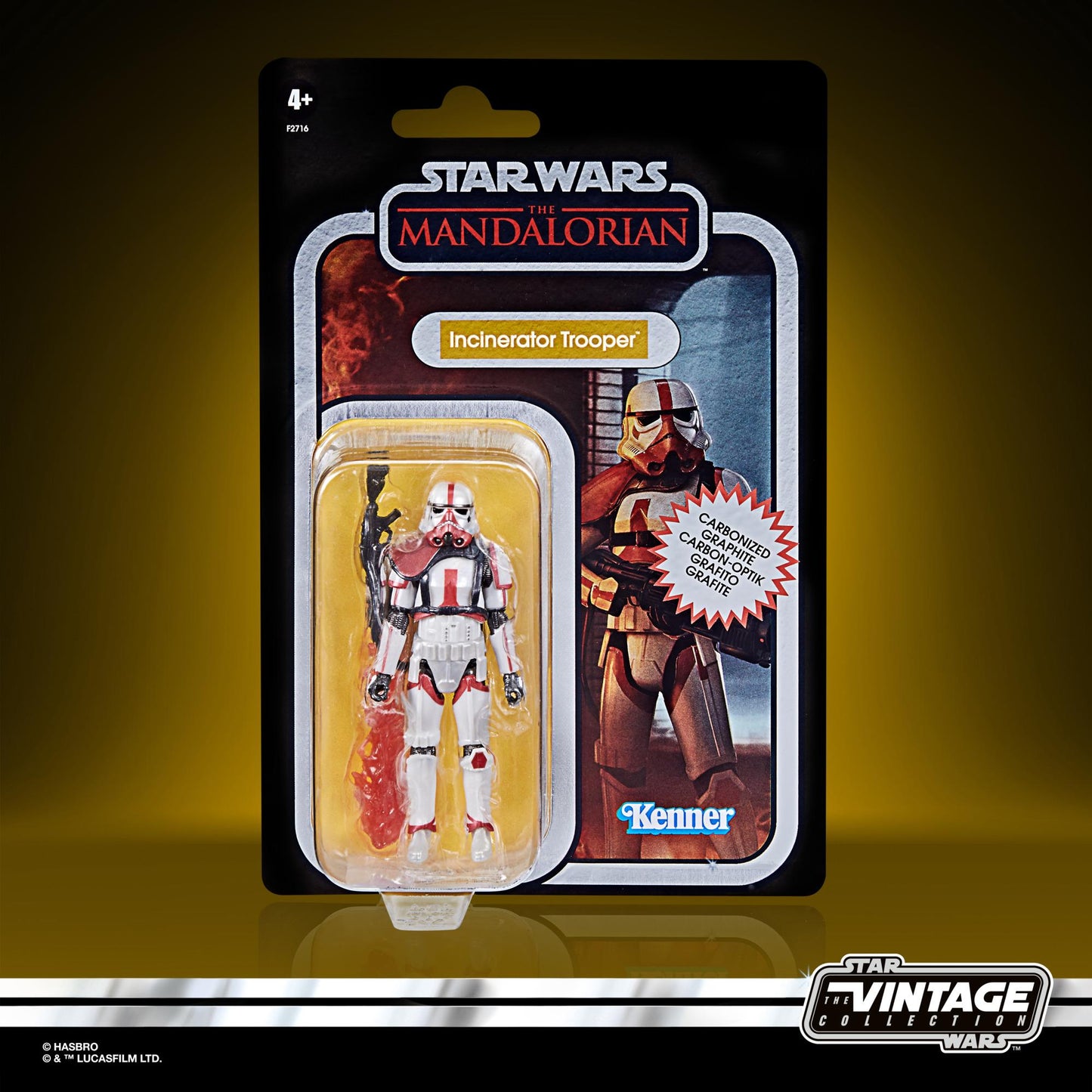Star Wars The Vintage Carbon Collection Exclusive 3.75-Inch Action Figure Wave 2 - Incinerator Trooper (Carbonized)