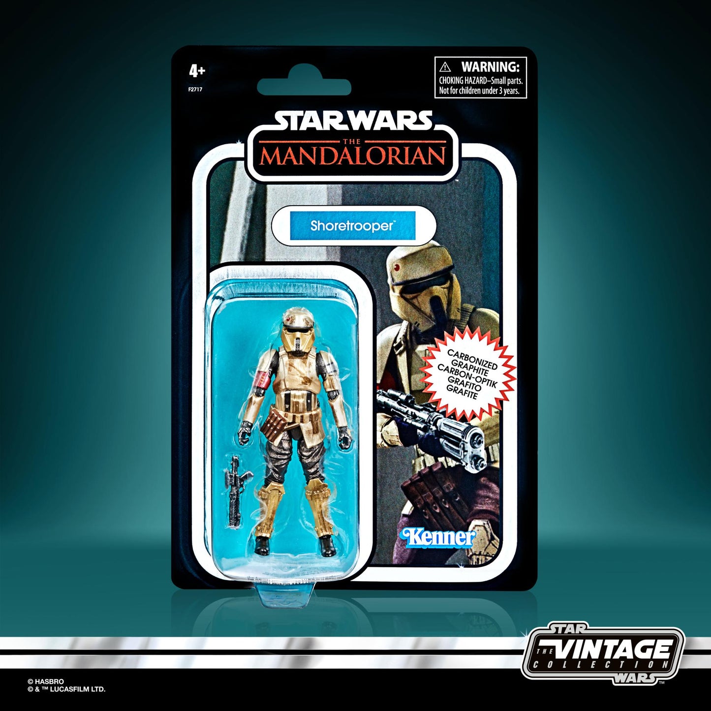 Star Wars The Vintage Carbon Collection Exclusive 3.75-Inch Action Figure Wave 2 - Shoretrooper (Carbonized)