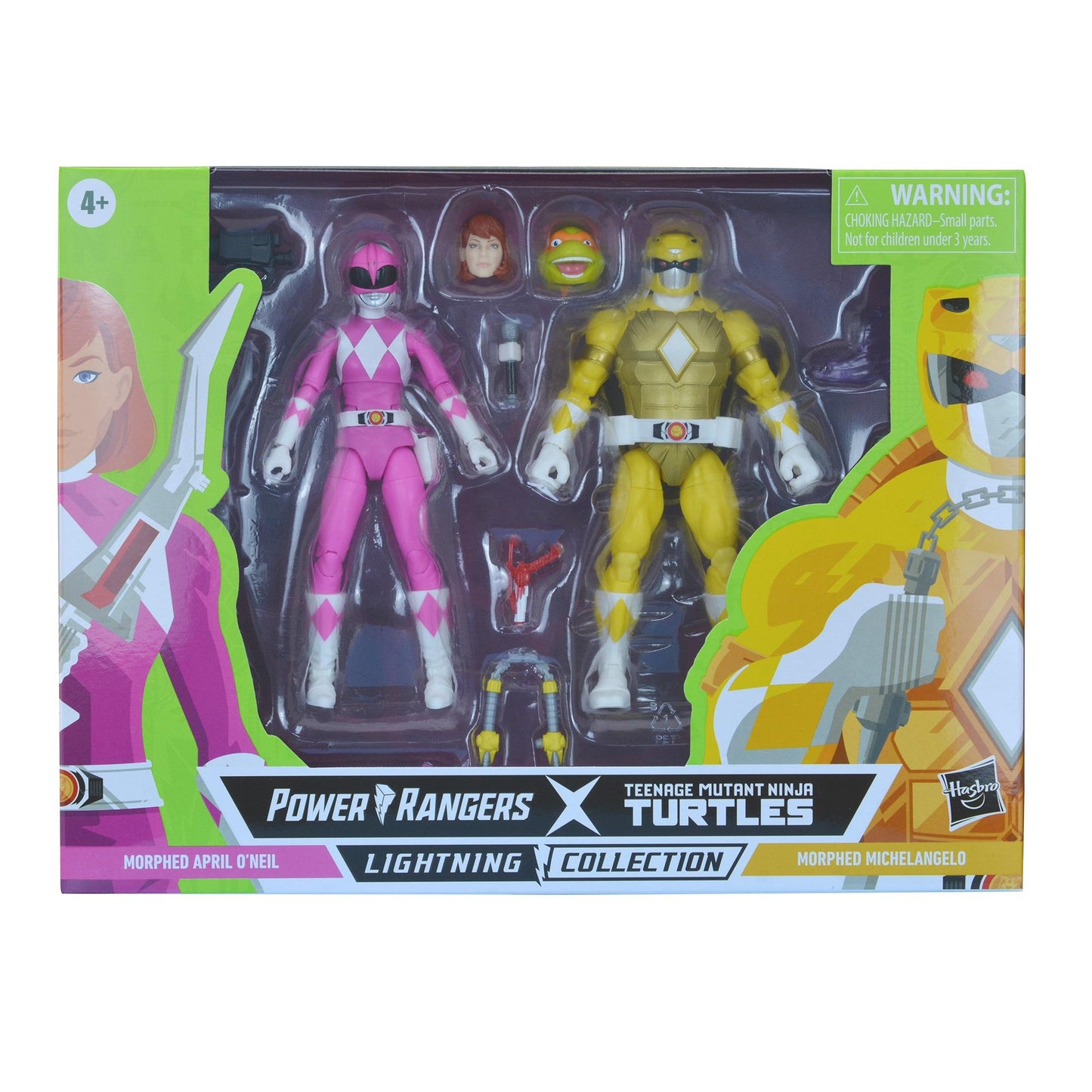 Power Rangers Lightning Collection X Teenage Mutant Ninja Turtles Action Figure 2 Pack - Morphed April O'Neil & Morphed Michelangelo