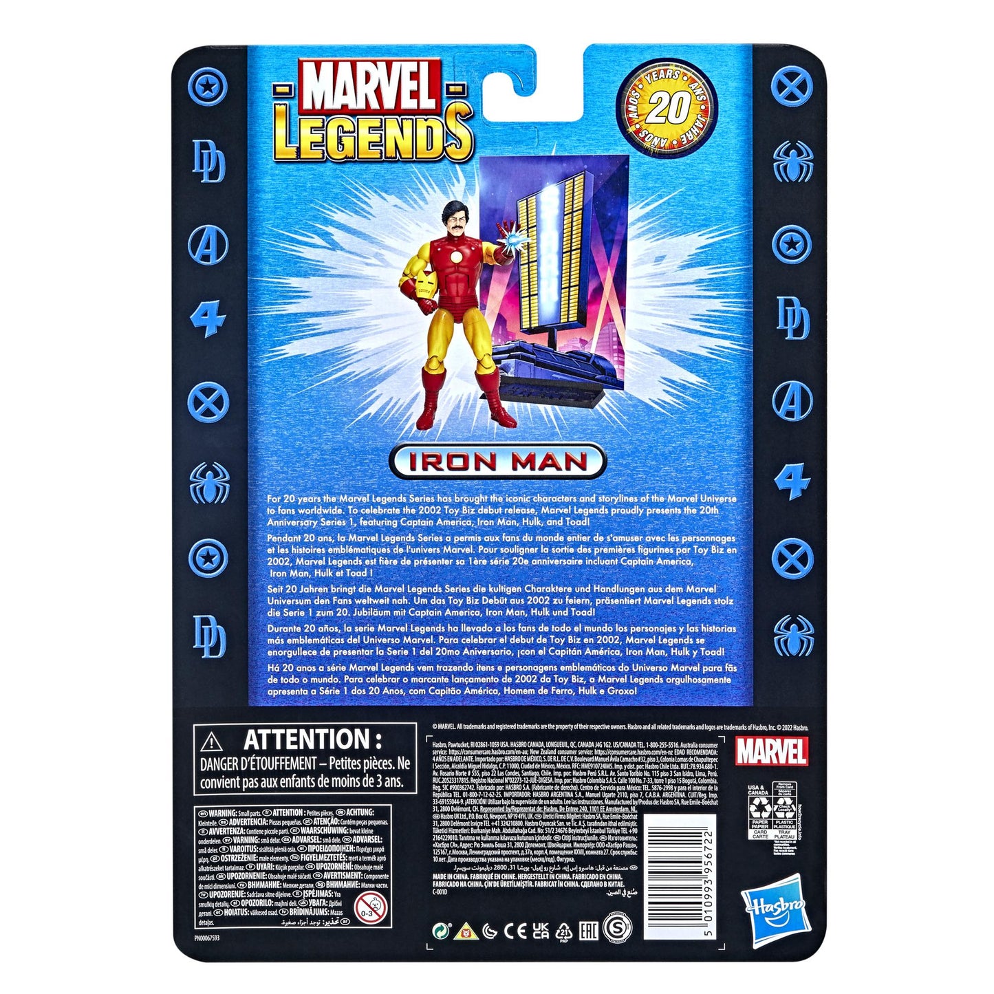 MARVEL LEGENDS Toy Biz Action Figure Wave 1 - Iron Man