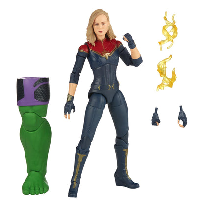 Marvel Legends The Marvel's Action Figure (BAF Totally Awesome Hulk) - Captain Marvel