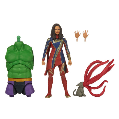 Marvel Legends The Marvel's Action Figure (BAF Totally Awesome Hulk) - Ms. Marvel
