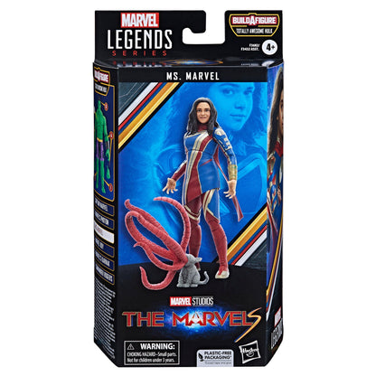 Marvel Legends The Marvel's Action Figure (BAF Totally Awesome Hulk) - Ms. Marvel