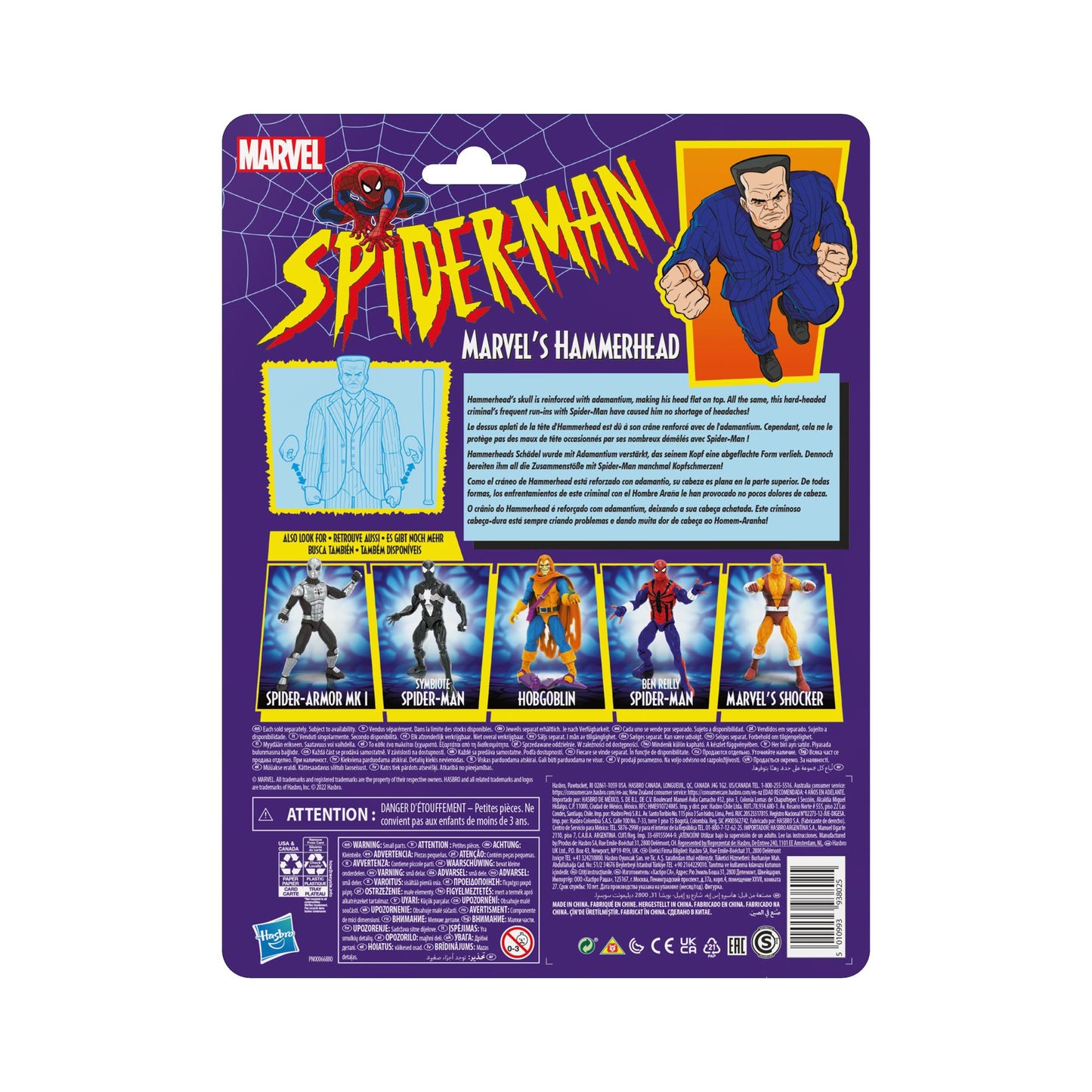 Marvel Legends 6 Inch Spider-Man Retro Wave 2 - Hammerhead