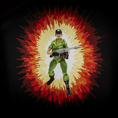 GI Joe Classified Series 6 Inch Scale Retro Cardback Series Action Figure Wave 1 - Lady Jaye (Possibly Non-Mint)