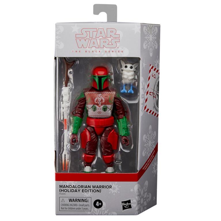 Star Wars The Black Series 6 Inch Action Figure - Mandalorian Warrior (Holiday Edition)