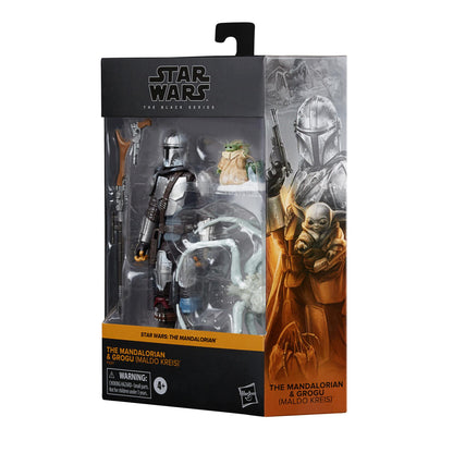 Star Wars Black Series 6 Inch Deluxe Action Figure Set - Mandalorian & Grogu (Maldo Kreis - Spider)