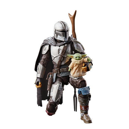 NON MINT - Star Wars Black Series 6 Inch Deluxe Action Figure Set - Mandalorian & Grogu (Maldo Kreis - Spider)