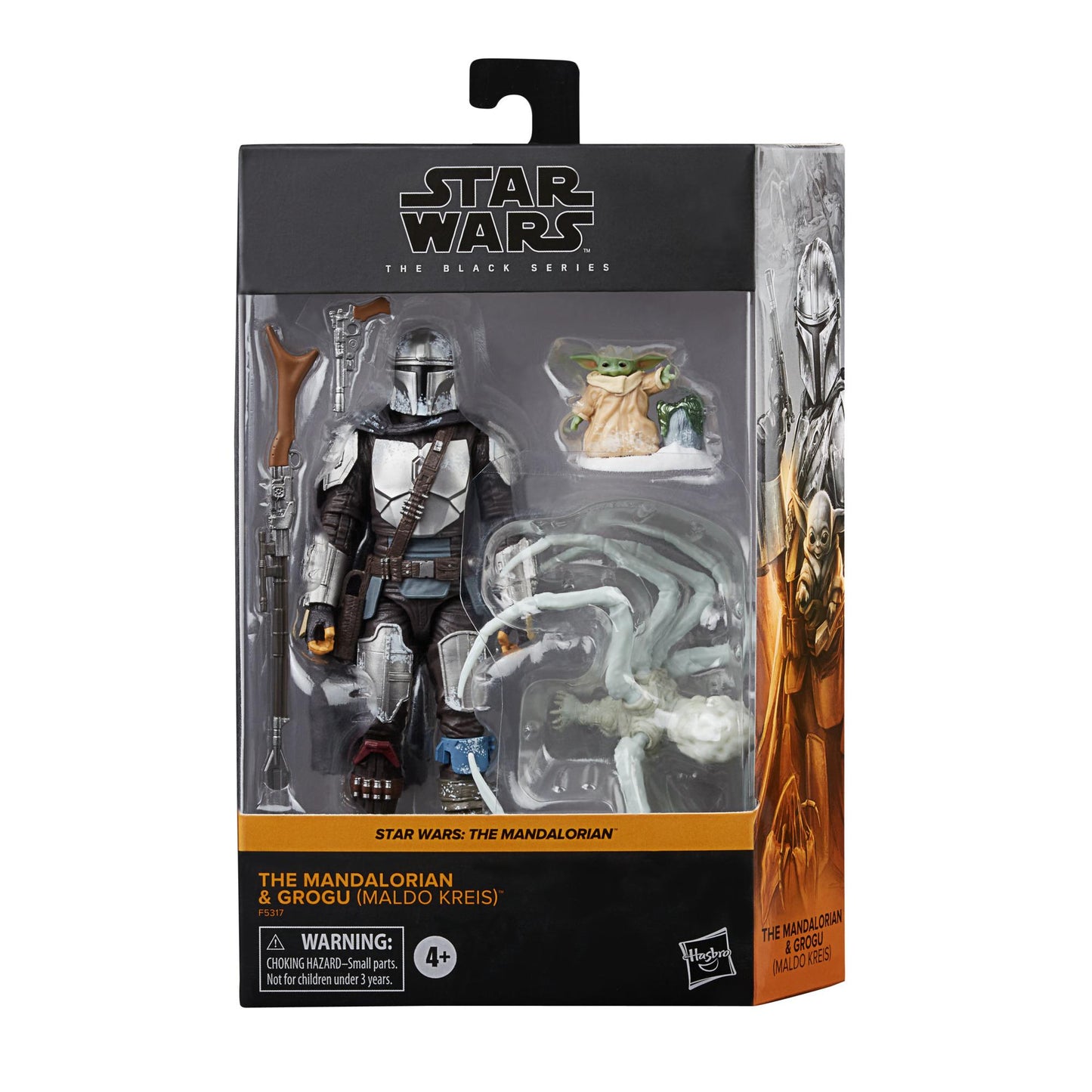 Star Wars Black Series 6 Inch Deluxe Action Figure Set - Mandalorian & Grogu (Maldo Kreis - Spider)