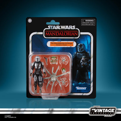 Star Wars The Vintage Collection Action Figure Set - Mandalorian & Grogu (Maldo Kreis) (Probably Non-Mint)