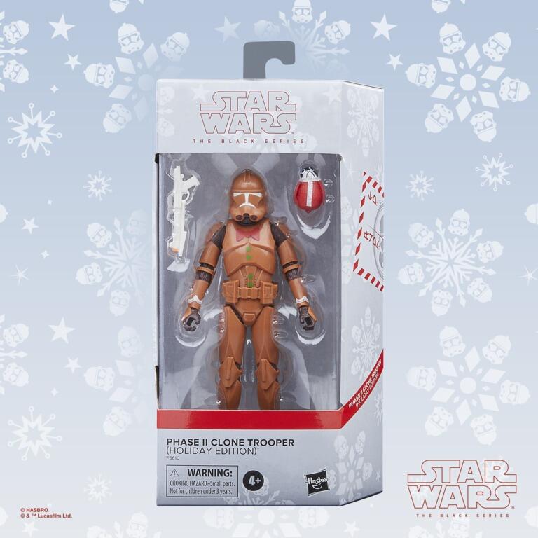 Star Wars The Black Series 6 Inch Action Figure - Clone Trooper (Holiday Edition)