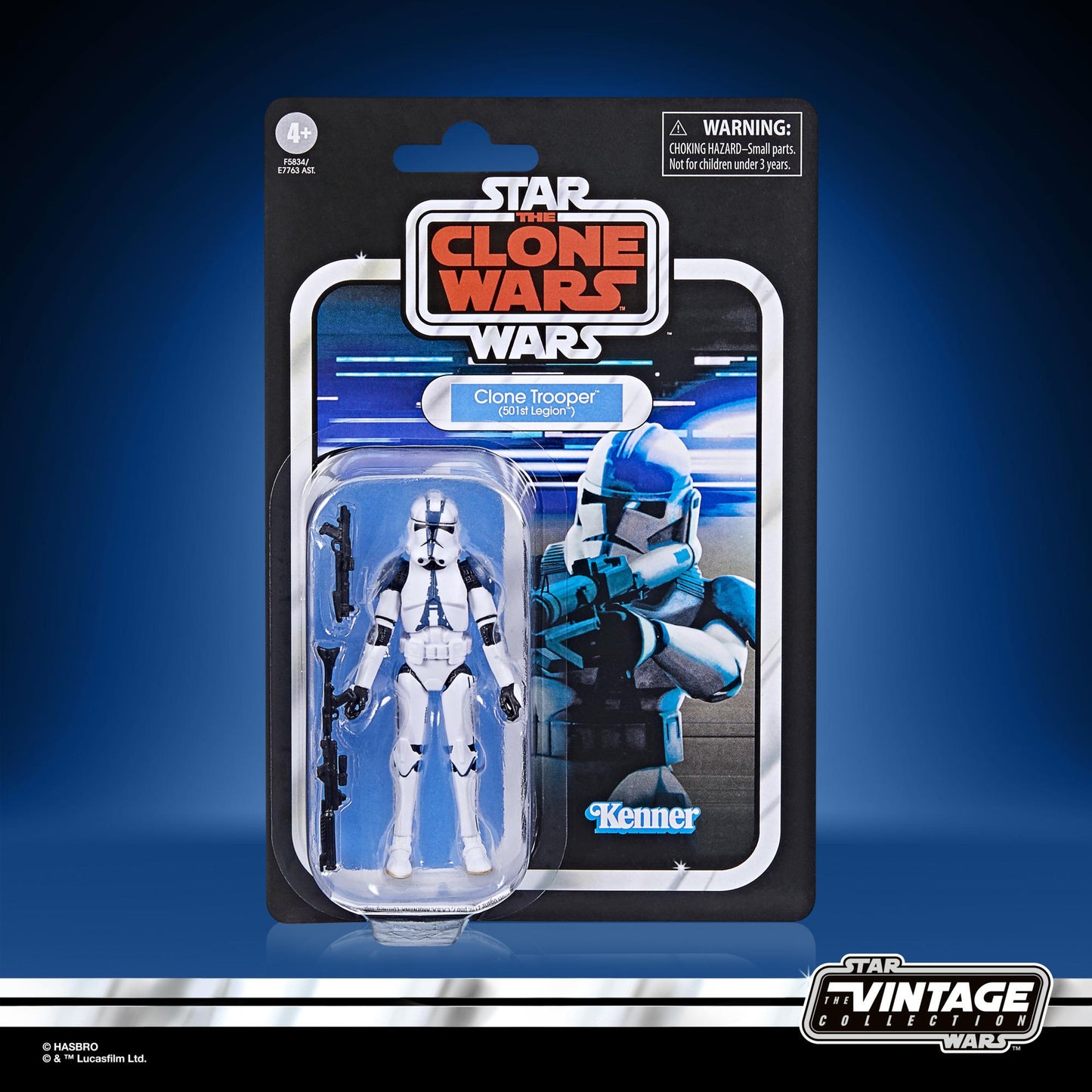 Star Wars The Vintage Collection 3.75 Inch Action Figure Wave 40 - 501st Battalion Clone Trooper (Possibly Non-Mint)