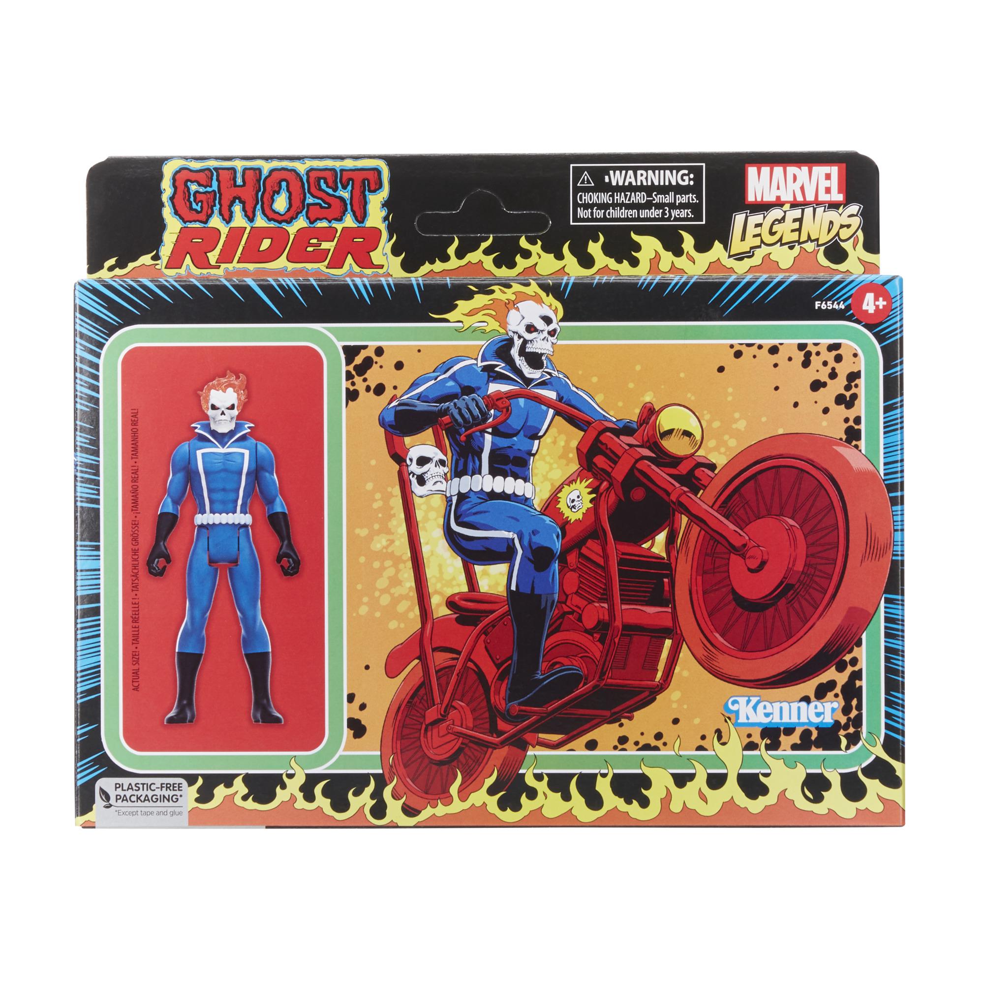 Marvel Universe Retro 3.75 Inch Vehicle - Ghost Rider with Bike